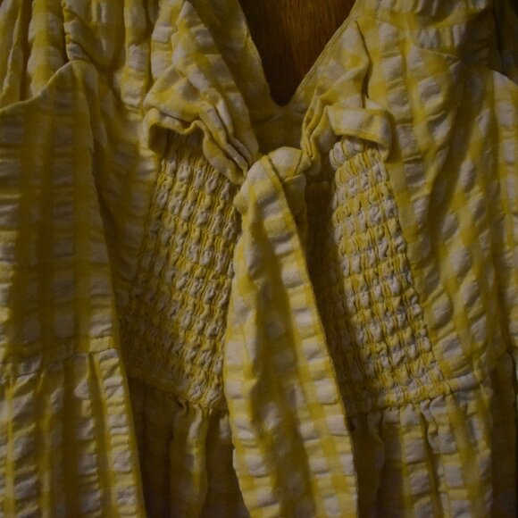 Yellow Gingham Maxi Dress - Old Navy - Sz 3XL - Picture 4 of 4